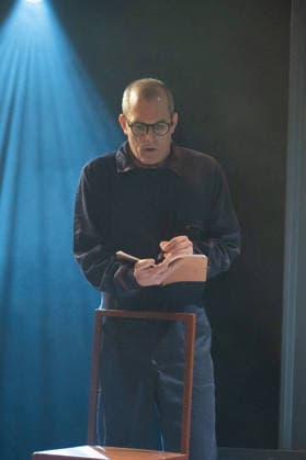 1984 by George Orwell in Madrid, Spain - 26 Feb 2026 Actor David Lazaro performs during the presentation of the play 1984 by George Orwell at the Fernan Gomez Theatre in Madrid. Madrid Spain Copyright: xAtilanoxGarciax xSOPAxImagesx photos06610