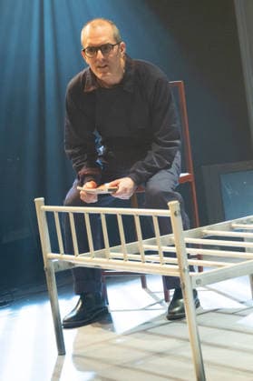 1984 by George Orwell in Madrid, Spain - 26 Feb 2026 Actor David Lazaro performs during the presentation of the play 1984 by George Orwell at the Fernan Gomez Theatre in Madrid. Madrid Spain Copyright: xAtilanoxGarciax xSOPAxImagesx photos06613