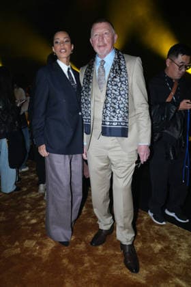 Milano Fashion Week - Women F W 26-27 Boss Men and Women Fashion Show Front Row Milan, Italy Lilian de Carvalho Monteiro;Boris Becker Milano Fashion Week - Women F W 26-27 Boss Men and Women Fashion Show Front Row Milan, Italy 26th February 2026 SGPItalia id 134535_001 * Not Exclusive  Copyright: xMarcoxErbax