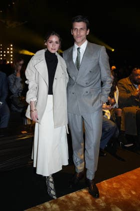 Milano Fashion Week - Women F W 26-27 Boss Men and Women Fashion Show Front Row Milan, Italy Olivia Palermo;Johannes Huebl Milano Fashion Week - Women F W 26-27 Boss Men and Women Fashion Show Front Row Milan, Italy 26th February 2026 SGPItalia id 134535_001 * Not Exclusive  Copyright: xMarcoxErbax
