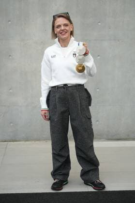 Milan, Milan Women s Fashion Week: Fall Winter 2026 27 - Women s Fashion, Fall Winter 2026 27 - Emporio Armani fashion show - arrivals in the photo: Arianna Fontana  Copyright: x xipa-agency.netx xRiccardoxGIordanox IPA_Agency_IPA72059727