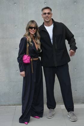 Milan, Milan Women s Fashion Week: Fall Winter 2026 27 - Women s Fashion, Fall Winter 2026 27 - Emporio Armani fashion show - arrivals in the photo: Athina Oikonomakou and Bruno Cerella  Copyright: x xipa-agency.netx xRiccardoxGIordanox IPA_Agency_IPA72059769