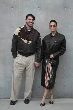Milan, Milan Women s Fashion Week: Fall Winter 2026 27 - Women s Fashion, Fall Winter 2026 27 - Emporio Armani fashion show - arrivals in the photo: Ignazio Moser and Cecilia Rodríguez  Copyright: x xipa-agency.netx xRiccardoxGIordanox IPA_Agency_IPA72059777