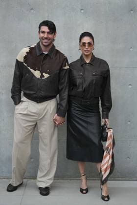 Milan, Milan Women s Fashion Week: Fall Winter 2026 27 - Women s Fashion, Fall Winter 2026 27 - Emporio Armani fashion show - arrivals in the photo: Ignazio Moser and Cecilia Rodríguez  Copyright: x xipa-agency.netx xRiccardoxGIordanox IPA_Agency_IPA72059779