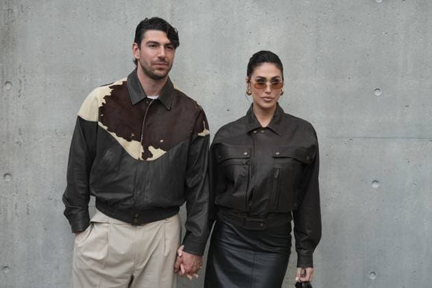 Milan, Milan Women s Fashion Week: Fall Winter 2026 27 - Women s Fashion, Fall Winter 2026 27 - Emporio Armani fashion show - arrivals in the photo: Ignazio Moser and Cecilia Rodríguez  Copyright: x xipa-agency.netx xRiccardoxGIordanox IPA_Agency_IPA72059781