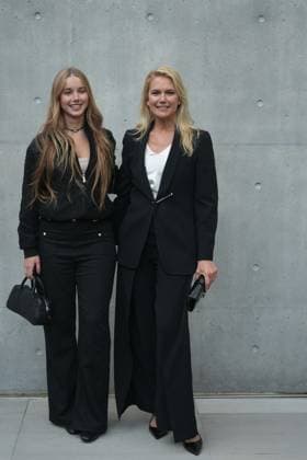 Milan, Milan Women s Fashion Week: Fall Winter 2026 27 - Women s Fashion, Fall Winter 2026 27 - Emporio Armani fashion show - arrivals in the photo: Taína Gravier and Valeria Mazza  Copyright: x xipa-agency.netx xRiccardoxGIordanox IPA_Agency_IPA72059803
