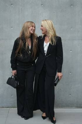 Milan, Milan Women s Fashion Week: Fall Winter 2026 27 - Women s Fashion, Fall Winter 2026 27 - Emporio Armani fashion show - arrivals in the photo: Taína Gravier and Valeria Mazza  Copyright: x xipa-agency.netx xRiccardoxGIordanox IPA_Agency_IPA72059807