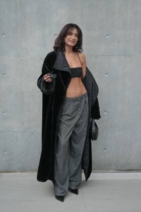 Milan, Milan Women s Fashion Week: Fall Winter 2026 27 - Women s Fashion, Fall Winter 2026 27 - Emporio Armani fashion show - arrivals in the photo: Elodie  Copyright: x xipa-agency.netx xRiccardoxGIordanox IPA_Agency_IPA72059877