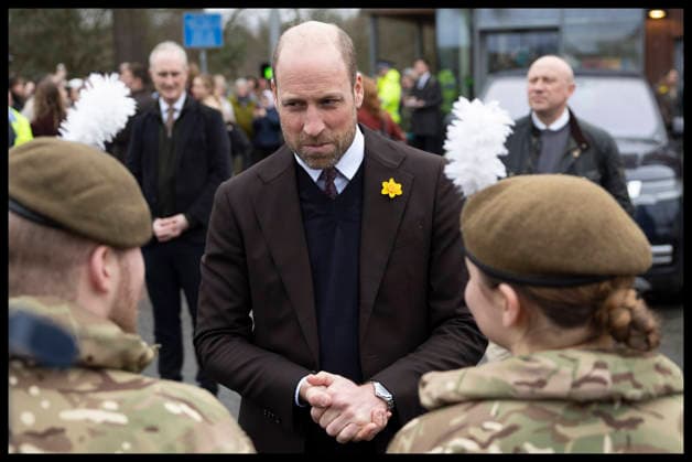 . 26 02 2026. Newtown , United Kingdom. Prince William,the Prince of Wales during a visit to Newtown in Wales, United Kingdom.  xStephenxLockx xi-Imagesx IIM-26597-0066