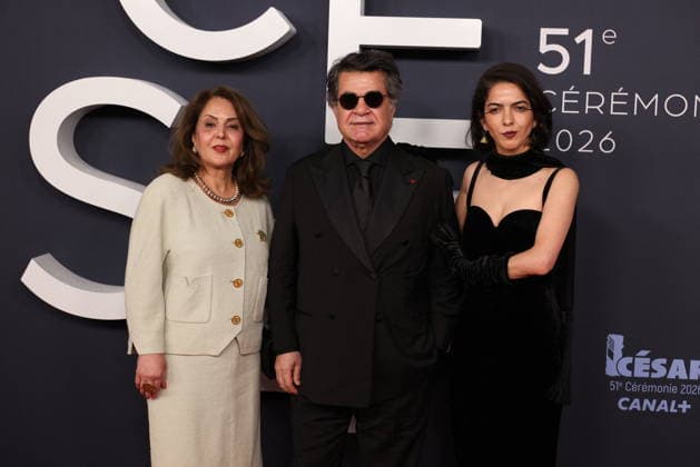 51st Cesar Ceremony - Arrivals Solmaz Panahi, Jafar Panahi and Tahereh Saeedi arrive at the 51st Cesar Film Awards held at l Olympia on February 26, 2026, in Paris, France. Photo by Jerome Domine ABACAPRESS.COM Paris France  Copyright: xDominexJerome ABACAx
