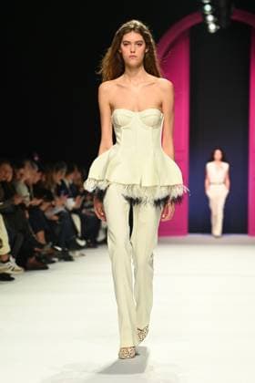 Milan, Milan Women s Fashion Week: Fall Winter 2026 27 - Women s Fashion, Fall Winter 2026 27 - Genny fashion show - catwalk in the photo: Model  Copyright: xRiccardoxGiordanox xipa-agency.netx xRiccardoxGIordanox IPA_Agency_IPA72060564
