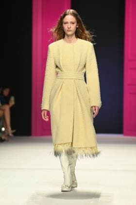 Milan, Milan Women s Fashion Week: Fall Winter 2026 27 - Women s Fashion, Fall Winter 2026 27 - Genny fashion show - catwalk in the photo: Model  Copyright: xRiccardoxGiordanox xipa-agency.netx xRiccardoxGIordanox IPA_Agency_IPA72060566