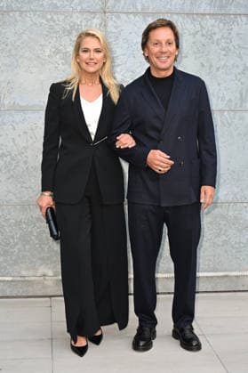 Milan, Milan Women s Fashion Week Fall Winter 2026 27 - Women s Fashion, Fall Winter 2026 27 - Emporio Armani fashion show - arrivals in the photo: Valeria Mazza, Alejandro Gravier  Copyright: xSimonaxChiocciax xipa-agency.netx xFotosickix IPA_Agency_IPA72061397