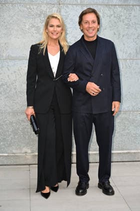 Milan, Milan Women s Fashion Week Fall Winter 2026 27 - Women s Fashion, Fall Winter 2026 27 - Emporio Armani fashion show - arrivals in the photo: Valeria Mazza, Alejandro Gravier  Copyright: xSimonaxChiocciax xipa-agency.netx xFotosickix IPA_Agency_IPA72061398