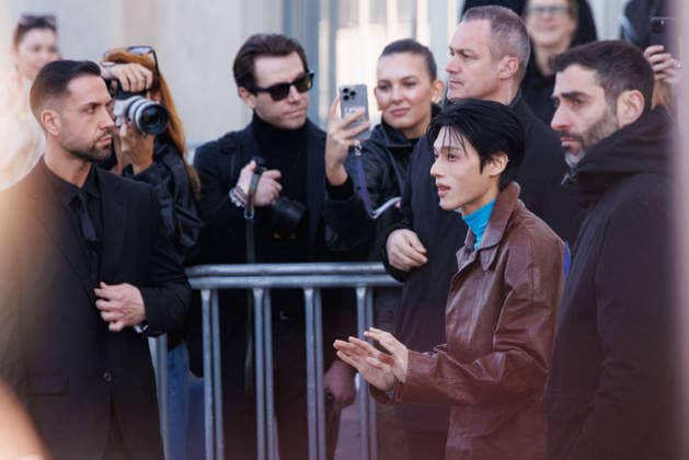 News - Prada - Celebrity Arrivals - Milan Fashion Week - Womenswear Fall Winter 2026 2027 Wooyoung is seen arriving at the Prada fashion show during the Milan Menswear Fall Winter 2026 2027 Fashion Week on February 26, 2026 in Milan, Italy. Photo: Cinzia Camela. Milan Fondazione Prada Italy Copyright: xCinziaxCamelax xLiveMediax LPN_2317249