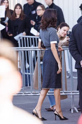 News - Prada - Celebrity Arrivals - Milan Fashion Week - Womenswear Fall Winter 2026 2027 Elodie is seen arriving at the Prada fashion show during the Milan Menswear Fall Winter 2026 2027 Fashion Week on February 26, 2026 in Milan, Italy. Photo: Cinzia Camela. Milan Fondazione Prada Italy Copyright: xCinziaxCamelax xLiveMediax LPN_2317259