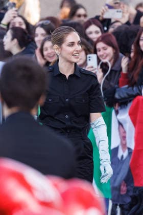 News - Prada - Celebrity Arrivals - Milan Fashion Week - Womenswear Fall Winter 2026 2027 Chiara Ferragni is seen arriving at the Prada fashion show during the Milan Menswear Fall Winter 2026 2027 Fashion Week on February 26, 2026 in Milan, Italy. Photo: Cinzia Camela. Milan Fondazione Prada Italy Copyright: xCinziaxCamelax xLiveMediax LPN_2317279