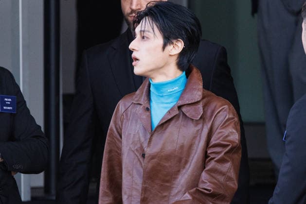 News - Prada - Celebrity Arrivals - Milan Fashion Week - Womenswear Fall Winter 2026 2027 Wooyoung is seen leaving the Prada fashion show during the Milan Menswear Fall Winter 2026 2027 Fashion Week on February 26, 2026 in Milan, Italy. Photo: Cinzia Camela. Milan Fondazione Prada Italy Copyright: xCinziaxCamelax xLiveMediax LPN_2317302