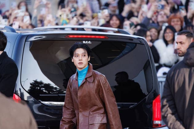News - Prada - Celebrity Arrivals - Milan Fashion Week - Womenswear Fall Winter 2026 2027 Wooyoung is seen leaving the Prada fashion show during the Milan Menswear Fall Winter 2026 2027 Fashion Week on February 26, 2026 in Milan, Italy. Photo: Cinzia Camela. Milan Fondazione Prada Italy Copyright: xCinziaxCamelax xLiveMediax LPN_2317316