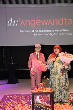 Presentation of the Oskar Kokoschka Prize 2026 Vienna, Angewandte , 26 02 2026 Jakob Lena KNEBL, Ashley Hans SCHEIRL