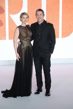The Bride! world premiere, Cineworld Leicester Square, London, UK, 26 February 2026. Jessie Buckley and Christian Bale at the world premiere of The Bride!, Cineworld Leicester Square, London, UK, 26 February 2026., Credit:Julie Edwards Avalon United Kingdom, London Copyright: xJuliexEdwardsx xAvalonx 1078500684