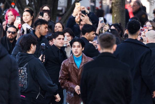 News - Prada - Celebrity Arrivals - Milan Fashion Week - Womenswear Fall Winter 2026 2027 Wooyoung is seen leaving the Prada fashion show during the Milan Menswear Fall Winter 2026 2027 Fashion Week on February 26, 2026 in Milan, Italy. Photo: Cinzia Camela. Milan Fondazione Prada Italy Copyright: xCinziaxCamelax xLiveMediax LPN_2317331