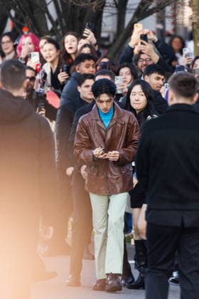 News - Prada - Celebrity Arrivals - Milan Fashion Week - Womenswear Fall Winter 2026 2027 Wooyoung is seen leaving the Prada fashion show during the Milan Menswear Fall Winter 2026 2027 Fashion Week on February 26, 2026 in Milan, Italy. Photo: Cinzia Camela. Milan Fondazione Prada Italy Copyright: xCinziaxCamelax xLiveMediax LPN_2317334