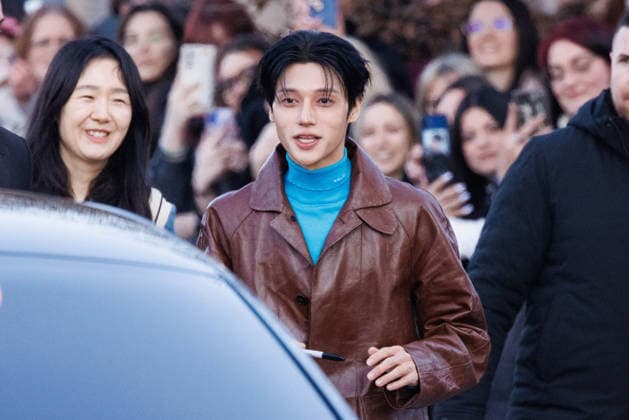 News - Prada - Celebrity Arrivals - Milan Fashion Week - Womenswear Fall Winter 2026 2027 Wooyoung is seen leaving the Prada fashion show during the Milan Menswear Fall Winter 2026 2027 Fashion Week on February 26, 2026 in Milan, Italy. Photo: Cinzia Camela. Milan Fondazione Prada Italy Copyright: xCinziaxCamelax xLiveMediax LPN_2317336
