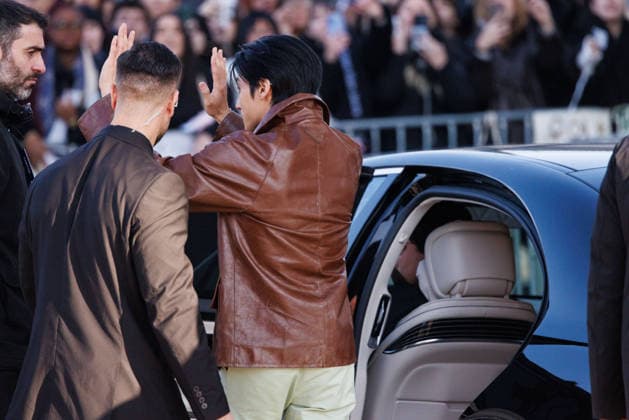 News - Prada - Celebrity Arrivals - Milan Fashion Week - Womenswear Fall Winter 2026 2027 Wooyoung is seen leaving the Prada fashion show during the Milan Menswear Fall Winter 2026 2027 Fashion Week on February 26, 2026 in Milan, Italy. Photo: Cinzia Camela. Milan Fondazione Prada Italy Copyright: xCinziaxCamelax xLiveMediax LPN_2317339