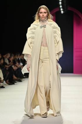 Milan, Milan Women s Fashion Week: Fall Winter 2026 27 - Women s Fashion, Fall Winter 2026 27 - Genny fashion show - catwalk in the photo: Model  Copyright: xRiccardoxGiordanox xipa-agency.netx xRiccardoxGIordanox IPA_Agency_IPA72060571