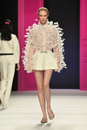 Milan, Milan Women s Fashion Week: Fall Winter 2026 27 - Women s Fashion, Fall Winter 2026 27 - Genny fashion show - catwalk in the photo: Model  Copyright: xRiccardoxGiordanox xipa-agency.netx xRiccardoxGIordanox IPA_Agency_IPA72060589