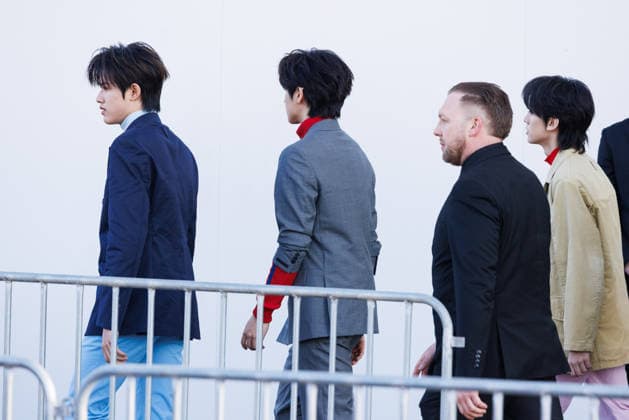 News - Prada - Celebrity Arrivals - Milan Fashion Week - Womenswear Fall Winter 2026 2027 TransfOrmProject TOP members are seen leaving the Prada fashion show during the Milan Menswear Fall Winter 2026 2027 Fashion Week on February 26, 2026 in Milan, Italy. Photo: Cinzia Camela. Milan Fondazione Prada Italy Copyright: xCinziaxCamelax xLiveMediax LPN_2317348