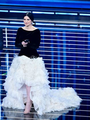 Sanremo, 76th Italian Song Festival. Third Night. Pictured: Laura Pausini  Copyright: xMaurizioxD Avanzox xipa-agency.netx xPoolxSanremox02x IPA_Agency_IPA72064566