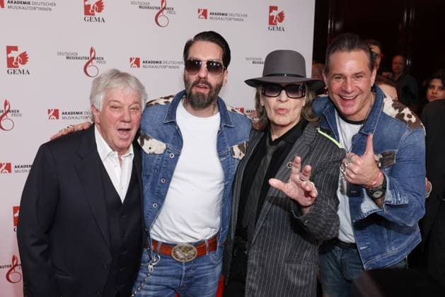 17 German Music Authors Award 2026 Rolf Zuckowski, Alec Völkel, Udo Lindenberg, Sascha Vollmer 17 German Music Authors Award 2026, The Ritz Carlton, Berlin, date 26 02 2026 Copyright: xEventpress Kratschx