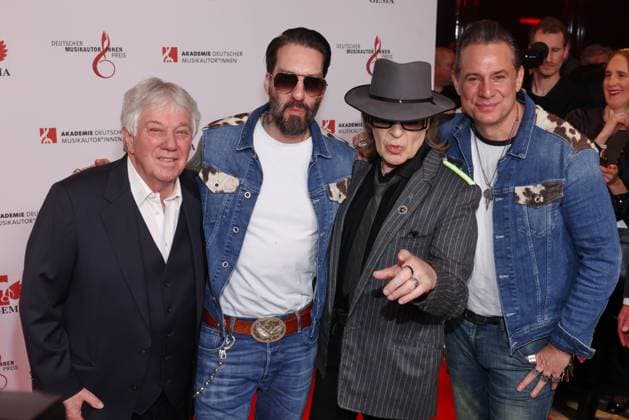 17 German Music Authors Award 2026 Rolf Zuckowski, Alec Völkel, Udo Lindenberg, Sascha Vollmer Music Authors Award 2026, The Ritz Carlton, Berlin, date 26 02 2026 Copyright: xEventpress Kratschx