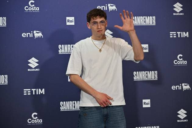 Photo IPP Felice De Martino Sanremo 26 02 2026 76th Italian Song Festival In the photo Tredici Pietro Italy Photo Press World Copyright