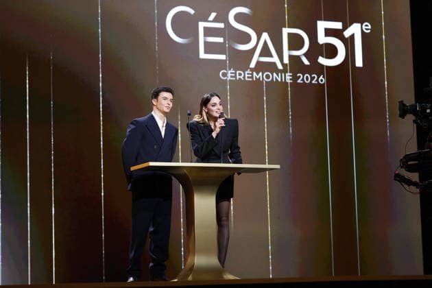 51st Cesar Ceremony Malik Frikah and Souheila Yacoub during the 51st Cesar Film Awards held at l Olympia on February 26, 2026, in Paris, France. Photo by Nasser Berzane ABACAPRESS.COM Paris France  Copyright: xBerzanexNasser ABACAx