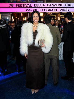Sanremo, 76th Italian Song Festival. Evening 3 - Arrivals at the Ariston Theatre. Pictured: Virginia Blum  Copyright: xManuelexMangiarottix xipa-agency.netx xPoolxSanremox02x IPA_Agency_IPA72064521