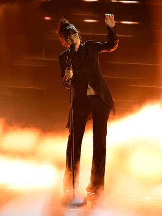 Sanremo, 76th Italian Song Festival. Third Night. Pictured: Angelica Bove  Copyright: xMaurizioxD Avanzox xipa-agency.netx xPoolxSanremox02x IPA_Agency_IPA72065780