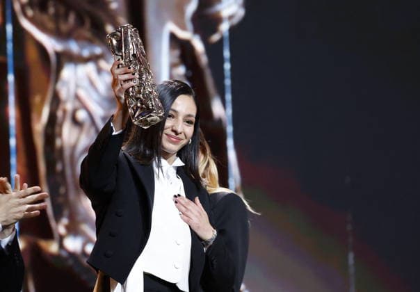 51st Cesar Ceremony Nadia Melliti with the Best Rising Star Cesar Award for the Movie ‘La Petite Dernière’ during 51st Cesar Film Awards held at l Olympia on February 26, 2026, in Paris, France. Photo by Nasser Berzane ABACAPRESS.COM Paris France  Copyright: xBerzanexNasser ABACAx