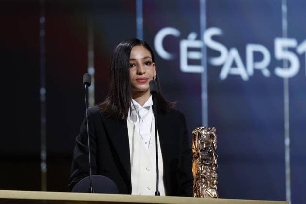 51st Cesar Ceremony Nadia Melliti with the Best Rising Star Cesar Award for the Movie ‘La Petite Dernière’ during 51st Cesar Film Awards held at l Olympia on February 26, 2026, in Paris, France. Photo by Nasser Berzane ABACAPRESS.COM Paris France  Copyright: xBerzanexNasser ABACAx