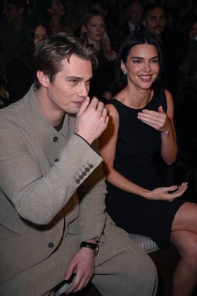 Milan, Milan Women s Fashion Week Fall Winter 2026 27 - Women s Fashion, Fall Winter 2026 27 - Emporio Armani fashion show - front row in the photo: Kendall Jenner, Nicholas Galitzine  Copyright: xSimonaxChiocciax xipa-agency.netx xFotosickix IPA_Agency_IPA72066077