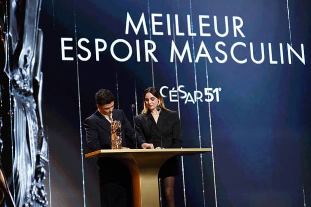 51st Cesar Ceremony Malik Frikah and Souheila Yacoub during the 51st Cesar Film Awards held at l Olympia on February 26, 2026, in Paris, France. Photo by Nasser Berzane ABACAPRESS.COM Paris France  Copyright: xBerzanexNasser ABACAx