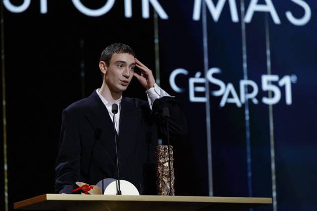 51st Cesar Ceremony Théodore Pellerin with the Best Rising Star Cesar Award for Movie ‘Nino’ during 51st Cesar Film Awards held at l Olympia on February 26, 2026, in Paris, France. Photo by Nasser Berzane ABACAPRESS.COM Paris France  Copyright: xBerzanexNasser ABACAx