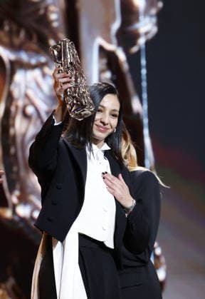 51st Cesar Ceremony Nadia Melliti with the Best Rising Star Cesar Award for the Movie ‘La Petite Dernière’ during 51st Cesar Film Awards held at l Olympia on February 26, 2026, in Paris, France. Photo by Nasser Berzane ABACAPRESS.COM Paris France  Copyright: xBerzanexNasser ABACAx