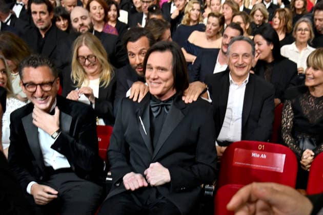 51eme Cérémonie des Cesar Arrivée de Jim Carrey qui va recevoir un cesar dhonneur American actor Jim Carrey is arriving at Olympia Hall for 51st Cesar ceremony who will honored him for his carreer 453477 2026 02 26 Carrey, Jim  Copyright: xSergexArnalx xStarfacex STAR_453477_004
