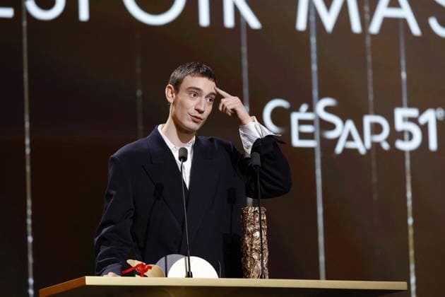 51st Cesar Ceremony Théodore Pellerin with the Best Rising Star Cesar Award for Movie ‘Nino’ during 51st Cesar Film Awards held at l Olympia on February 26, 2026, in Paris, France. Photo by Nasser Berzane ABACAPRESS.COM Paris France  Copyright: xBerzanexNasser ABACAx