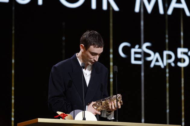 51st Cesar Ceremony Théodore Pellerin with the Best Rising Star Cesar Award for Movie ‘Nino’ during 51st Cesar Film Awards held at l Olympia on February 26, 2026, in Paris, France. Photo by Nasser Berzane ABACAPRESS.COM Paris France  Copyright: xBerzanexNasser ABACAx