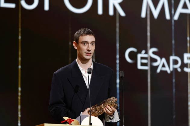 51st Cesar Ceremony Théodore Pellerin with the Best Rising Star Cesar Award for Movie ‘Nino’ during 51st Cesar Film Awards held at l Olympia on February 26, 2026, in Paris, France. Photo by Nasser Berzane ABACAPRESS.COM Paris France  Copyright: xBerzanexNasser ABACAx