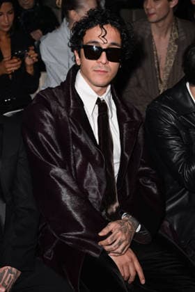 Milan, Milan Women s Fashion Week Fall Winter 2026 27 - Women s Fashion, Fall Winter 2026 27 - Emporio Armani fashion show - front row in the photo: Tananai  Copyright: xSimonaxChiocciax xipa-agency.netx xFotosickix IPA_Agency_IPA72066028